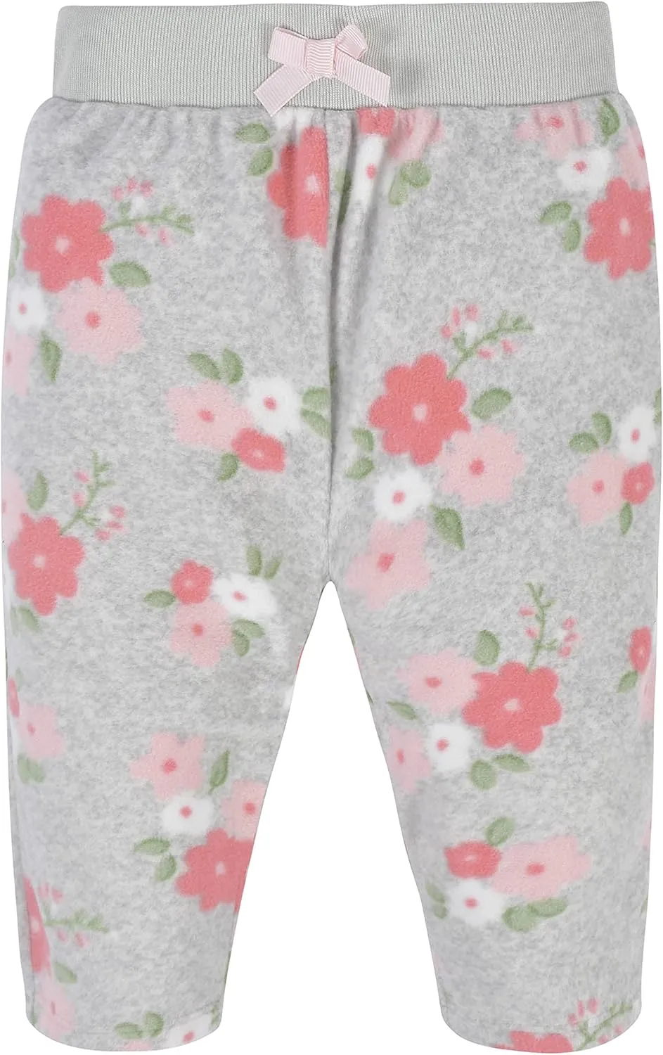 Gerber Baby Girls' 4-Pack Microfleece Pants