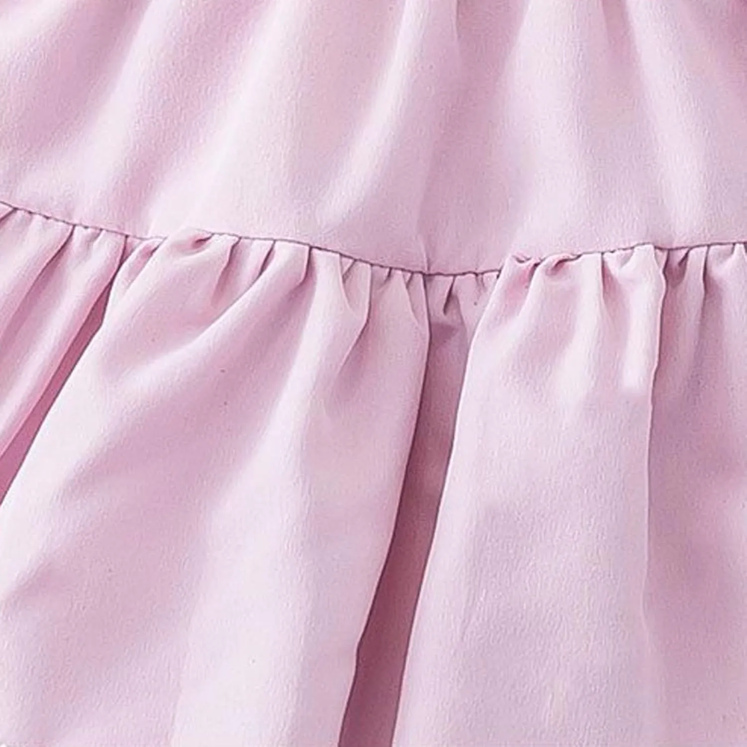 Girls Layered Cute A-Line Skirts Elastic High Waisted Ruffle Flowy Casual Cotton Skirts for Kids 3-12 Years