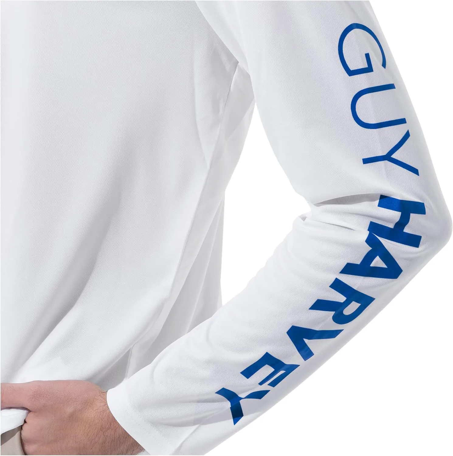 Guy Harvey Men's Long Sleeve Performance Sun Protection Hoodie UPF 50 
