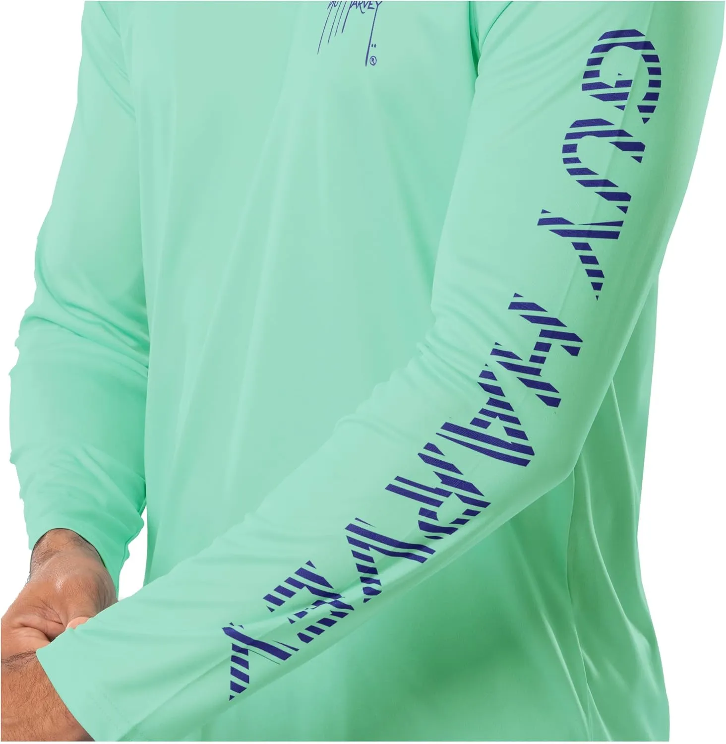 Guy Harvey Men's Long Sleeve Performance T-Shirt with UPF 30  Sun Protection