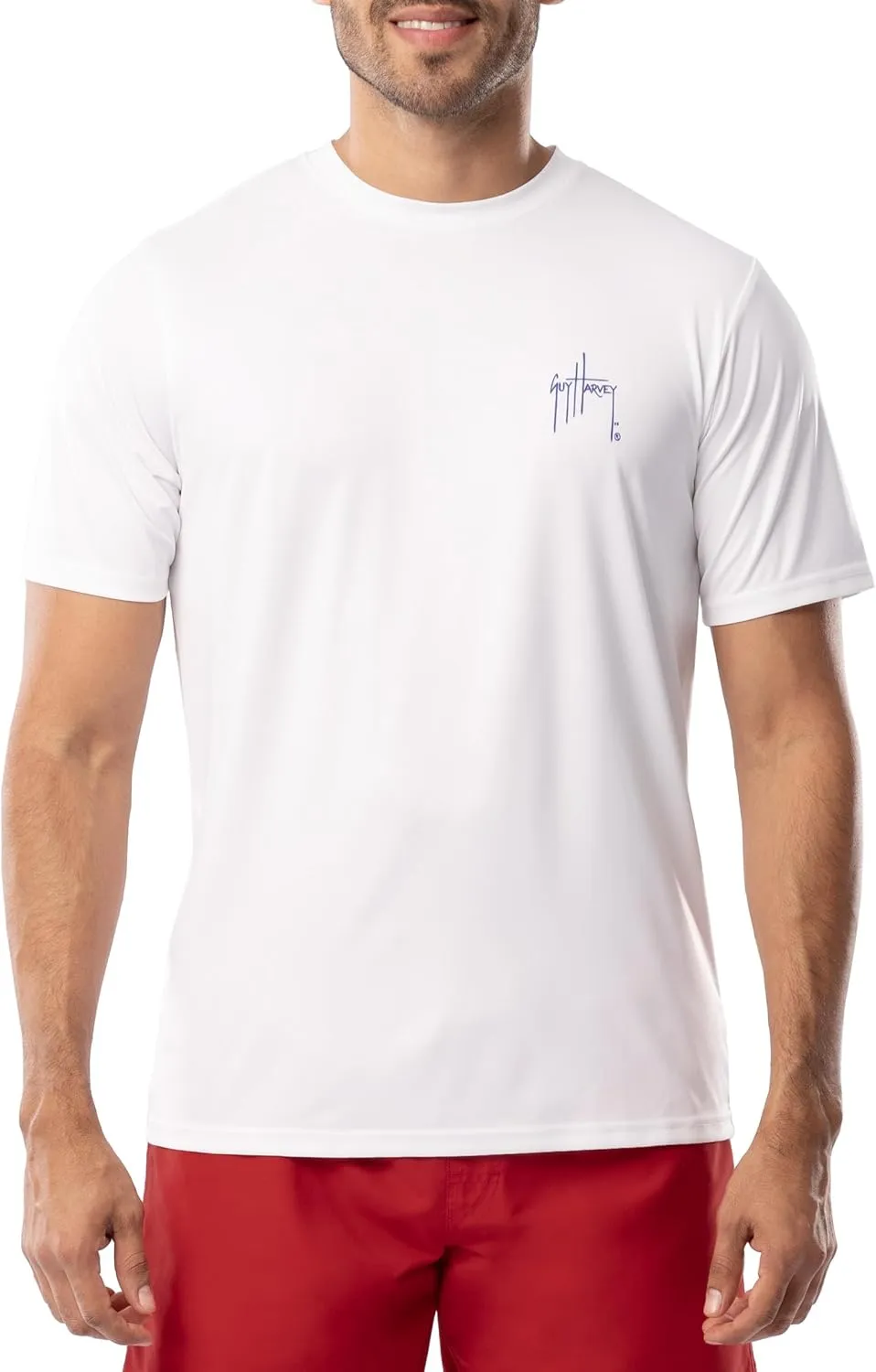 Guy Harvey Men's Short Sleeve Performance T-Shirt with UPF 30  Sun Protection