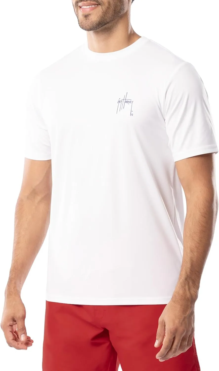 Guy Harvey Men's Short Sleeve Performance T-Shirt with UPF 30  Sun Protection