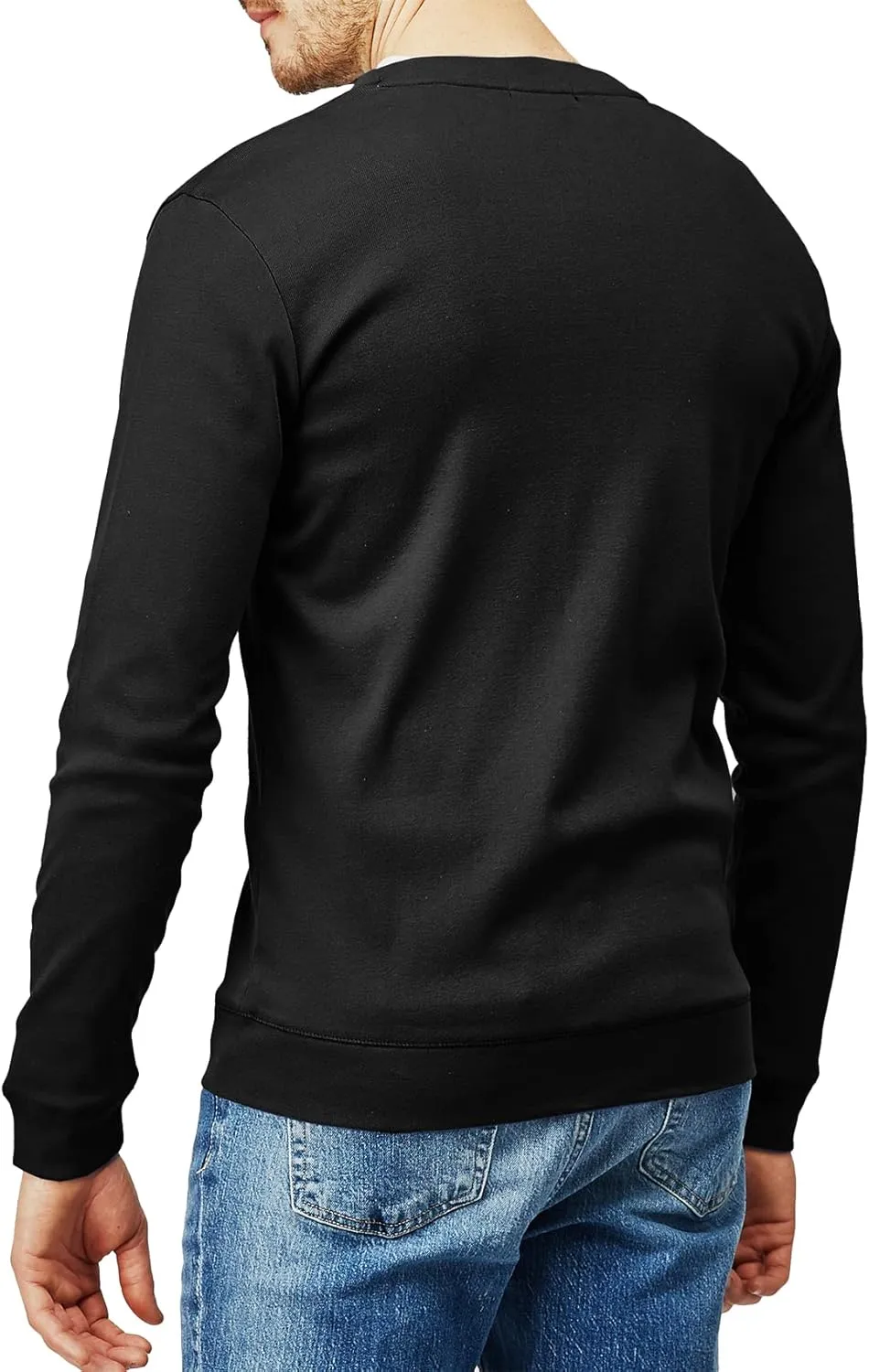 H2H Mens Casual Slim Fit Cardigans V-Neck Basic Designed Long Sleeve Button Down