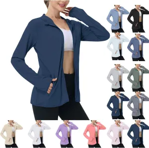 Hoodies for Women UPF 50  Sun Protection Shirts Lightweight Long Sleeve Sun Hoodie Jacket with Pockets for Hiking Outdoor