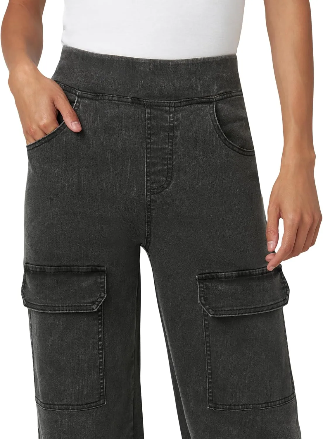 HUE Women's Fashion Jeggings-Cropped Flare, Straight, Bootcut, Wide Denim Leggings