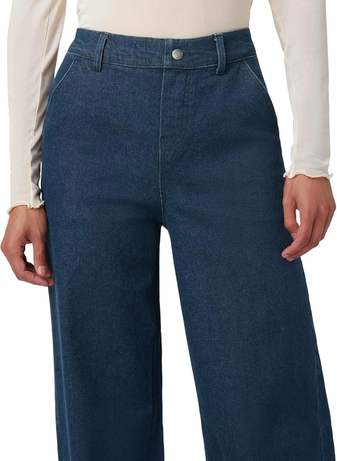 HUE Women's Fashion Jeggings-Cropped Flare, Straight, Bootcut, Wide Denim Leggings