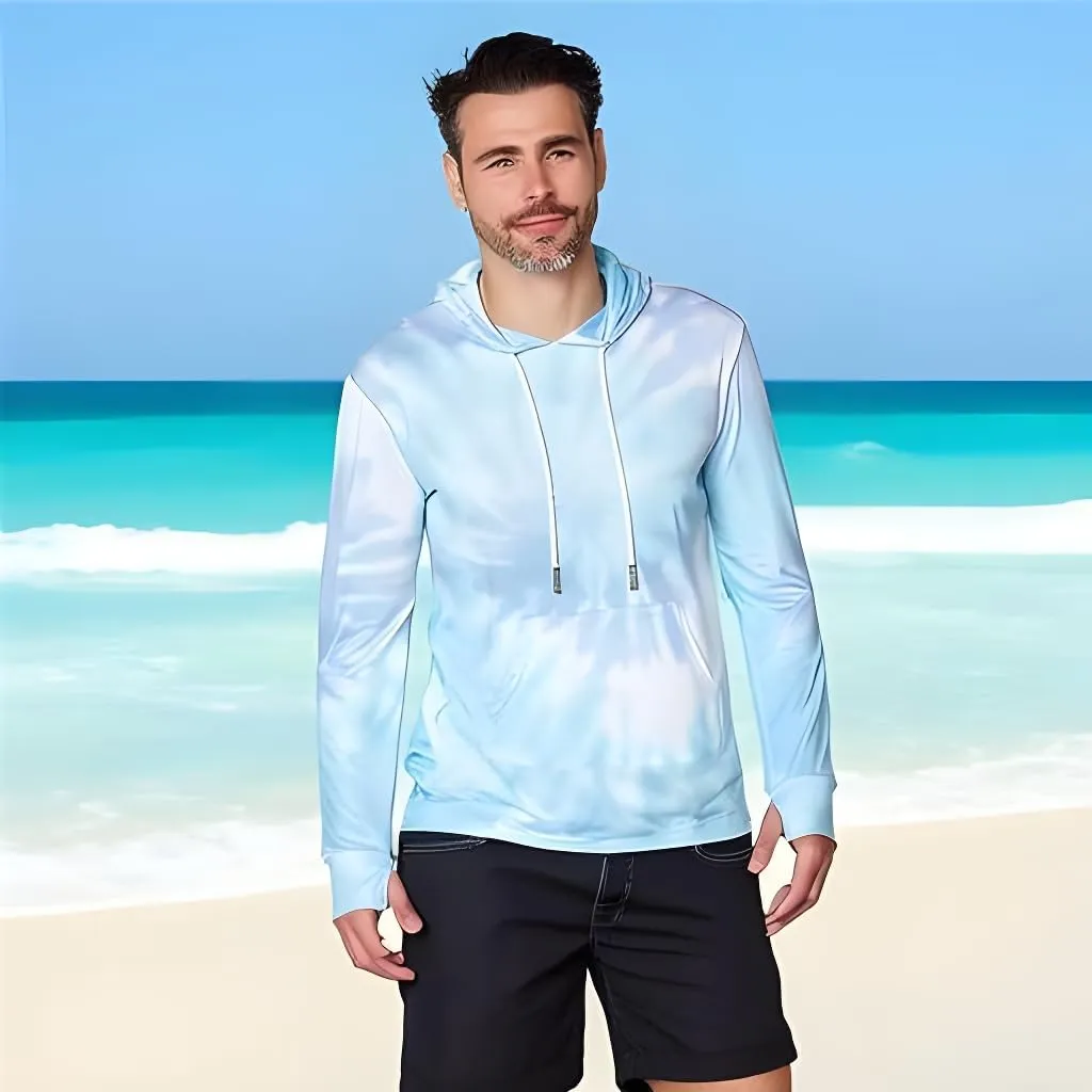 INGEAR Sun Shirts for Men - Lightweight SPF 50  UV Protection Hoodie with Pocket for Fishing, Running, Hiking, Swim Rashguard