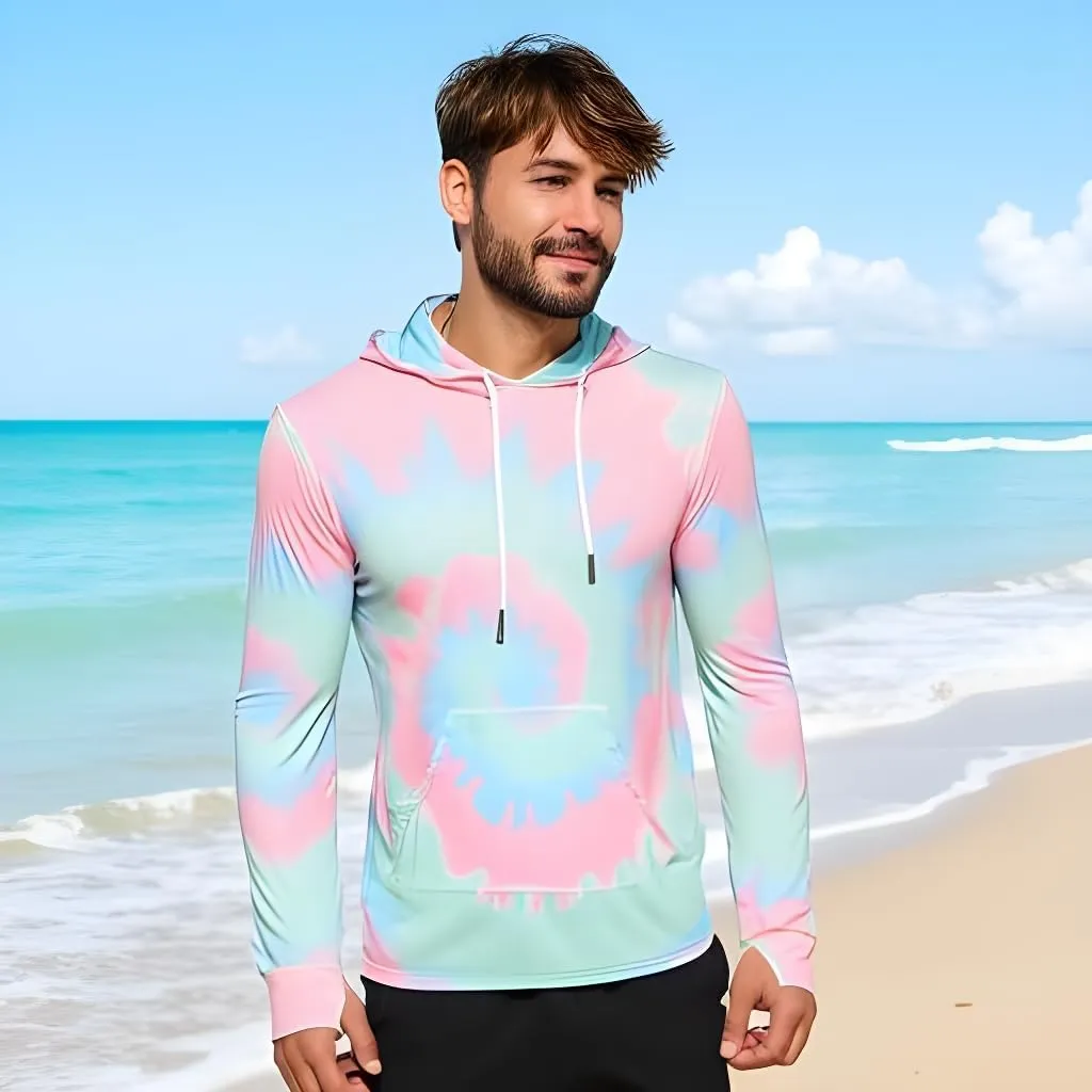 INGEAR Sun Shirts for Men - Lightweight SPF 50  UV Protection Hoodie with Pocket for Fishing, Running, Hiking, Swim Rashguard