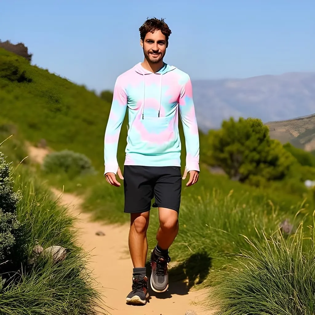 INGEAR Sun Shirts for Men - Lightweight SPF 50  UV Protection Hoodie with Pocket for Fishing, Running, Hiking, Swim Rashguard