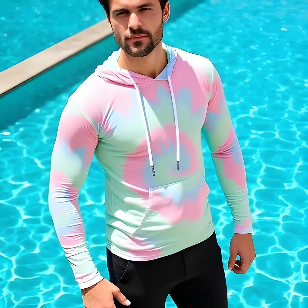 INGEAR Sun Shirts for Men - Lightweight SPF 50  UV Protection Hoodie with Pocket for Fishing, Running, Hiking, Swim Rashguard