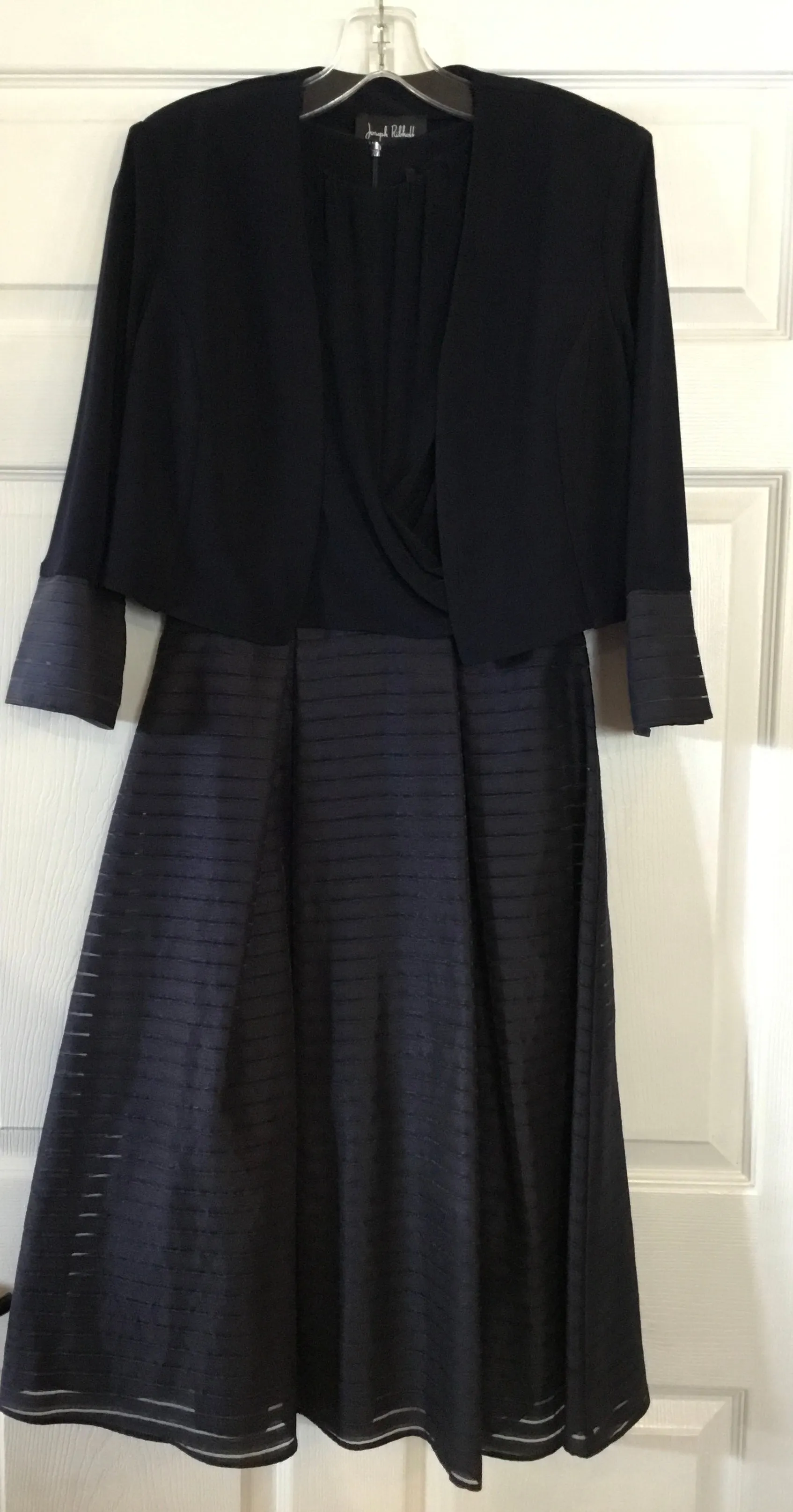 Joseph Ribkoff Signature 2 pc. Sleeveless Dress and Matching Bolero Midnight Blue 221354