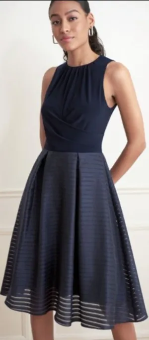 Joseph Ribkoff Signature 2 pc. Sleeveless Dress and Matching Bolero Midnight Blue 221354