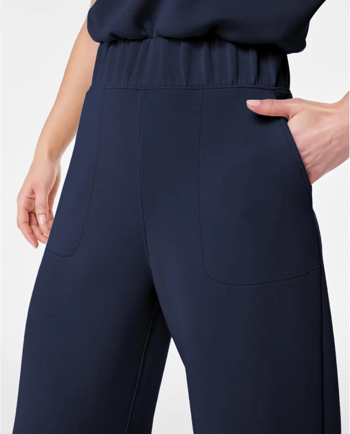 Jumpsuits for Women Casual Short Sleeve Cropped Wide Leg Pants Summer Loose One Piece Romper Jumpers Outfits