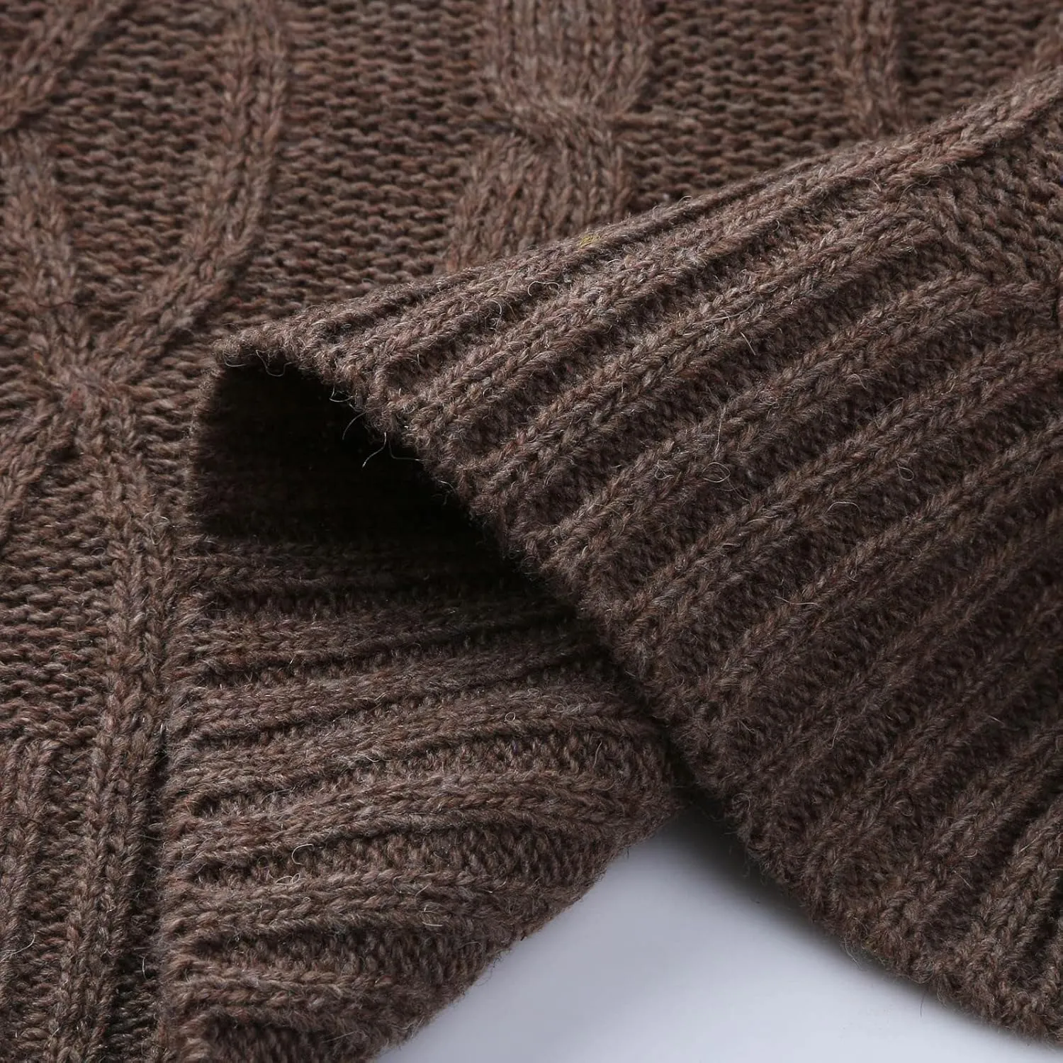 Long Chunky Cable Knit Cardigans For Women Open Front Long Hooded Sweater 2024 Winter Warm Oversized Solid Outwear