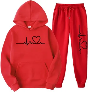 Lounge Sets for Women Two Piece Outfits Sweatsuits Graphic Hoodies Sweatpants 2 Piece Tracksuit Set 2024 Fall Trendy