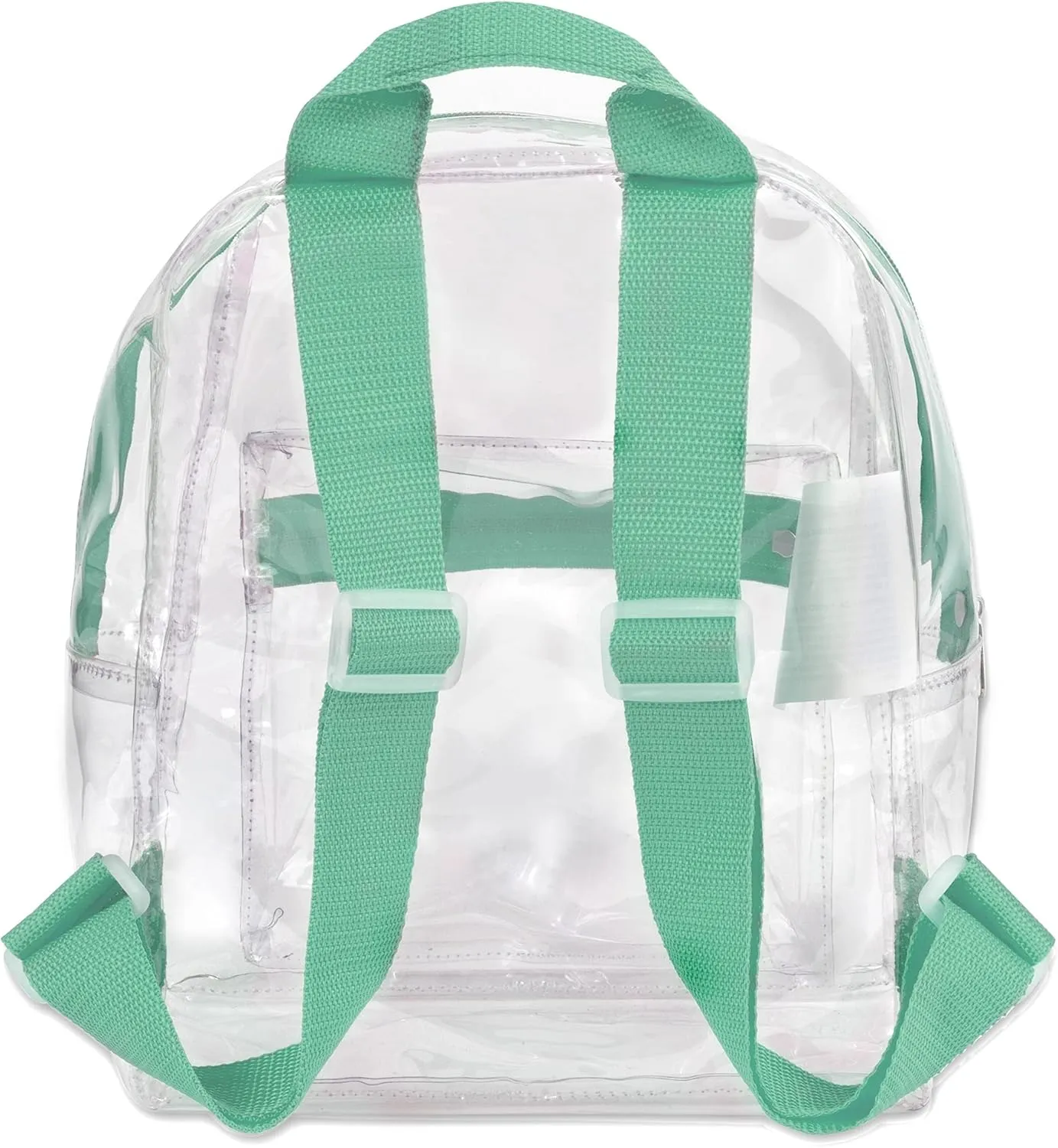 MADISON & DAKOTA Clear Mini Backpacks for Beach, Travel - Stadium Approved Bag with Adjustable Straps