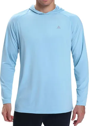 Men's Sun Protection Hoodie Shirts UPF 50  Long Sleeve SPF UV Rash Guard Fishing Hiking Lightweight