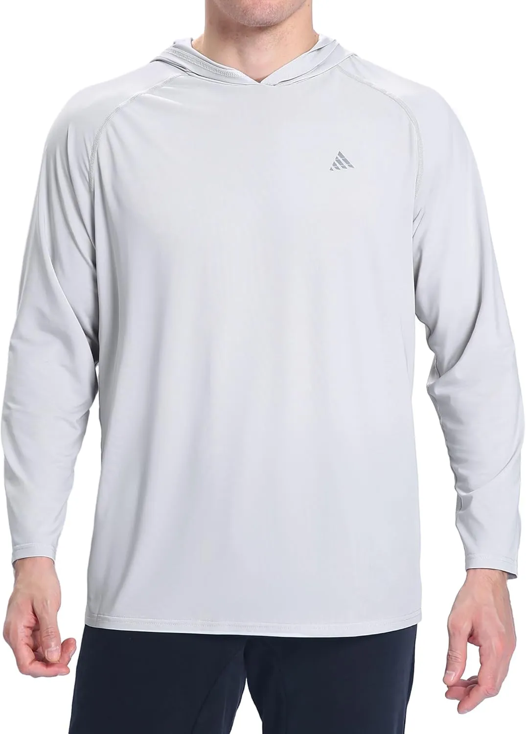 Men's Sun Protection Hoodie Shirts UPF 50  Long Sleeve SPF UV Rash Guard Fishing Hiking Lightweight