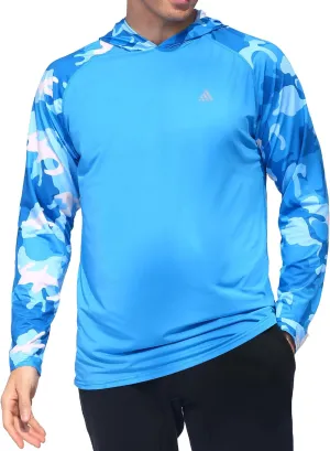 Men's Sun Protection Hoodie Shirts UPF 50  Long Sleeve SPF UV Rash Guard Fishing Hiking Lightweight