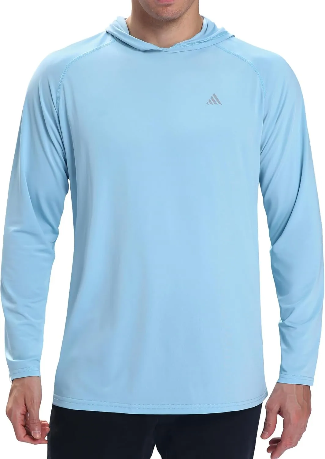 Men's Sun Protection Hoodie Shirts UPF 50  Long Sleeve SPF UV Rash Guard Fishing Hiking Lightweight