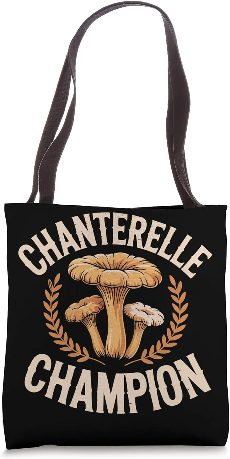 Mushrooming Chanterelle Foraging Mushroom Tote Bag
