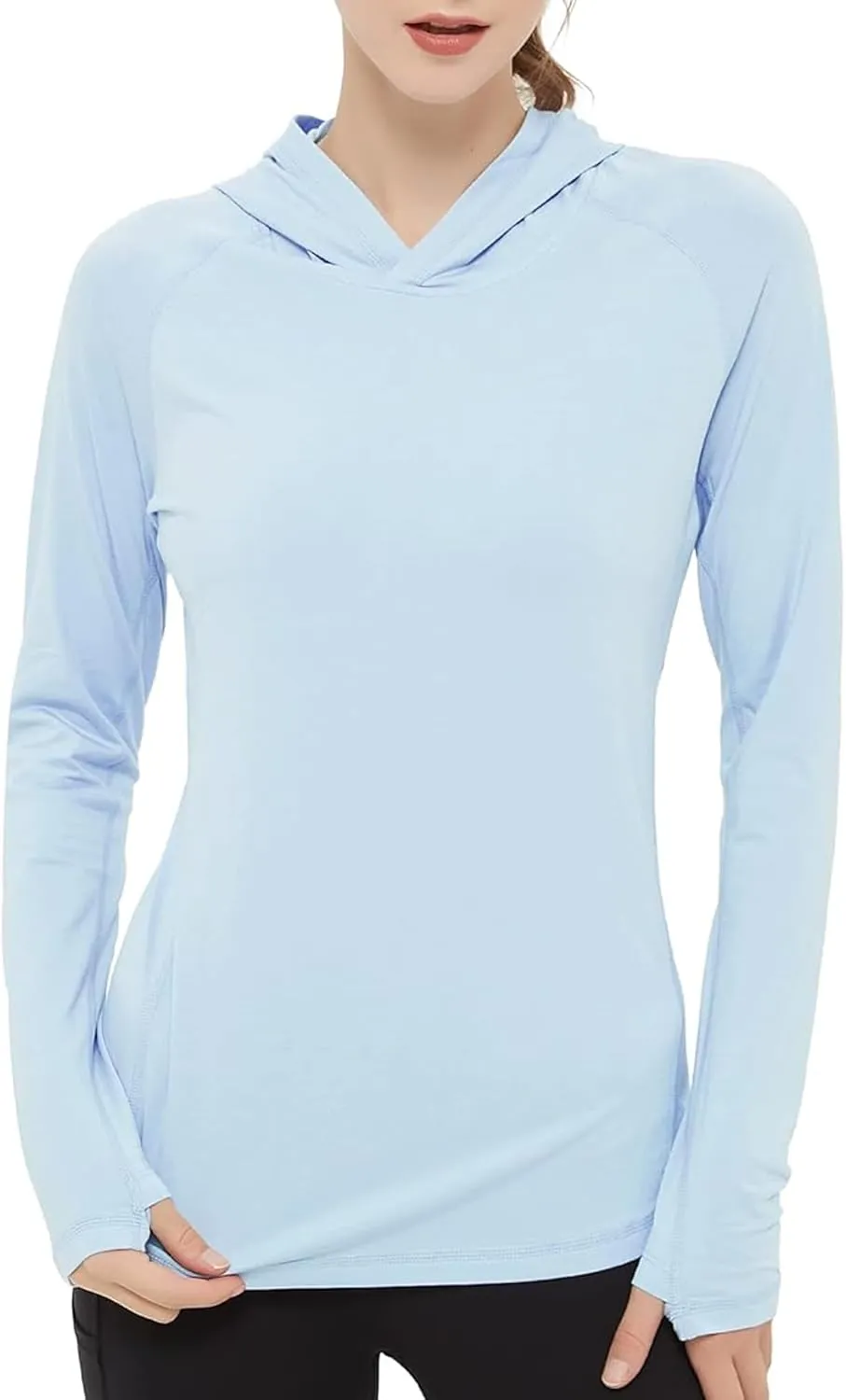 netdraw Women's Ultra-Soft Bamboo Viscose Hoodie UPF 50  Sun Protection Long Sleeve Shirt