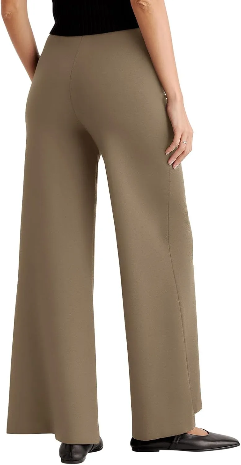 NIMIN Womens Wide Leg Business Casual Pants Dressy Work Slack High Waisted Stretchy Trousers 2025