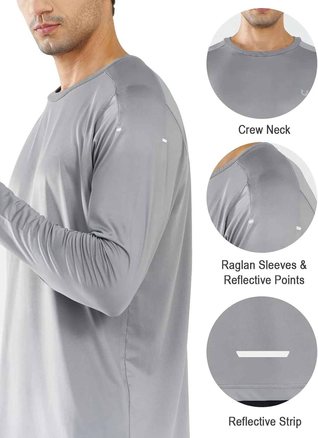 NORTHYARD Men's UPF 50  Sun Protection Shirts Long Sleeve Quick Dry Lightweight Shirt Fishing Hiking Rash Guard UV SPF