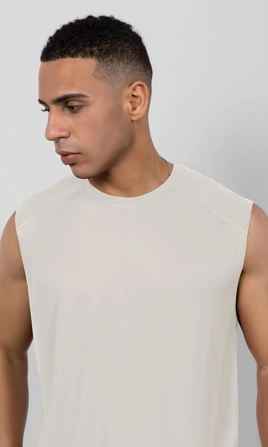 ODODOS Men's Quick Dry Athletic Tank Tops UPF 50  Sun Protection SPF Workout Sleeveless Muscle Shirts