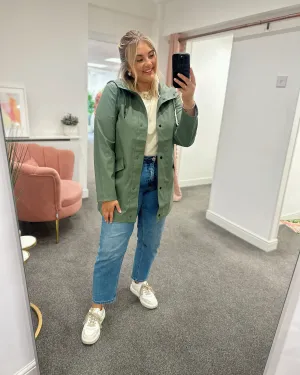 ONLY - Sage Green Raincoat
