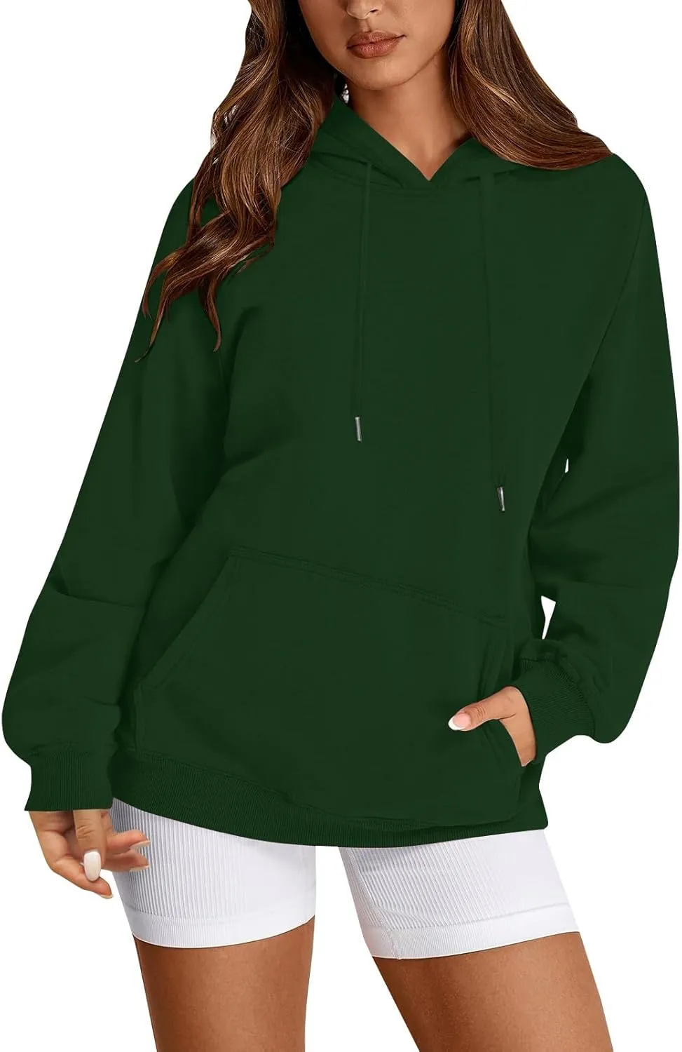 Oversized Hoodie for Women Baggy Fleece Sweatshirt Lightweight Drawstring Pullover Hoodies Streetwear Fall Clothes