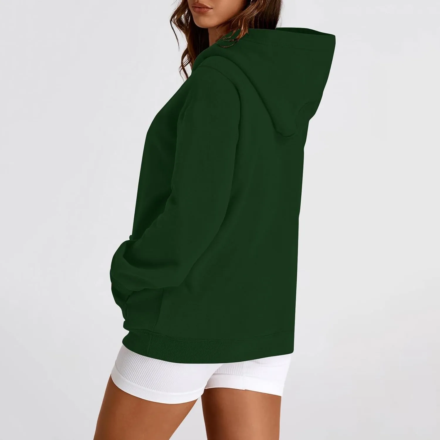 Oversized Hoodie for Women Baggy Fleece Sweatshirt Lightweight Drawstring Pullover Hoodies Streetwear Fall Clothes