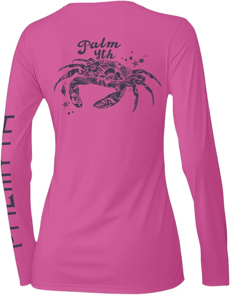 Palmyth Fishing Shirts for Women UPF 50  Sun Protection Long Sleeve T-Shirt