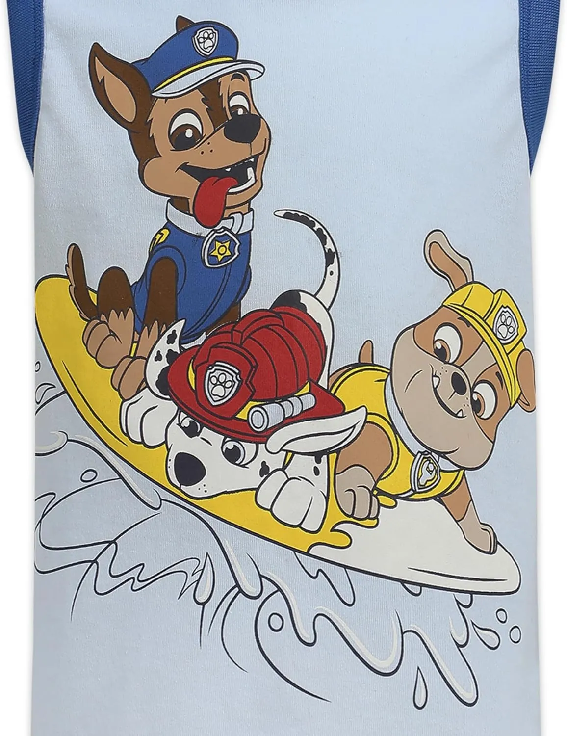 Paw Patrol Nickelodeon Marshall, Rubble and Chase Boys Tank 2 Pack for Toddler and Little Kids  Grey/White