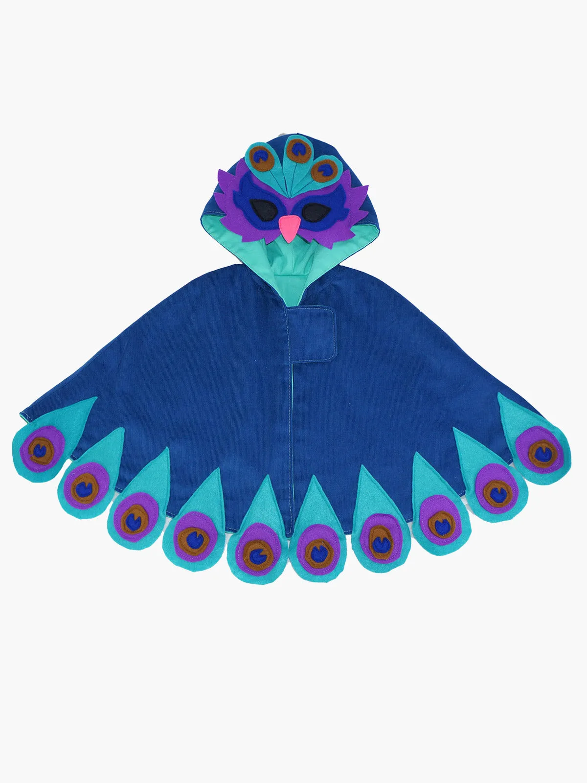 PEACOCK CAPE - Girls Cape Costume Sewing Pattern with Peacock Applique