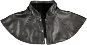 Plague Doctor Mantle Capelette, Genuine Leather Shoulder Cape, Halloween Steampunk Cosplay Cloak Costume