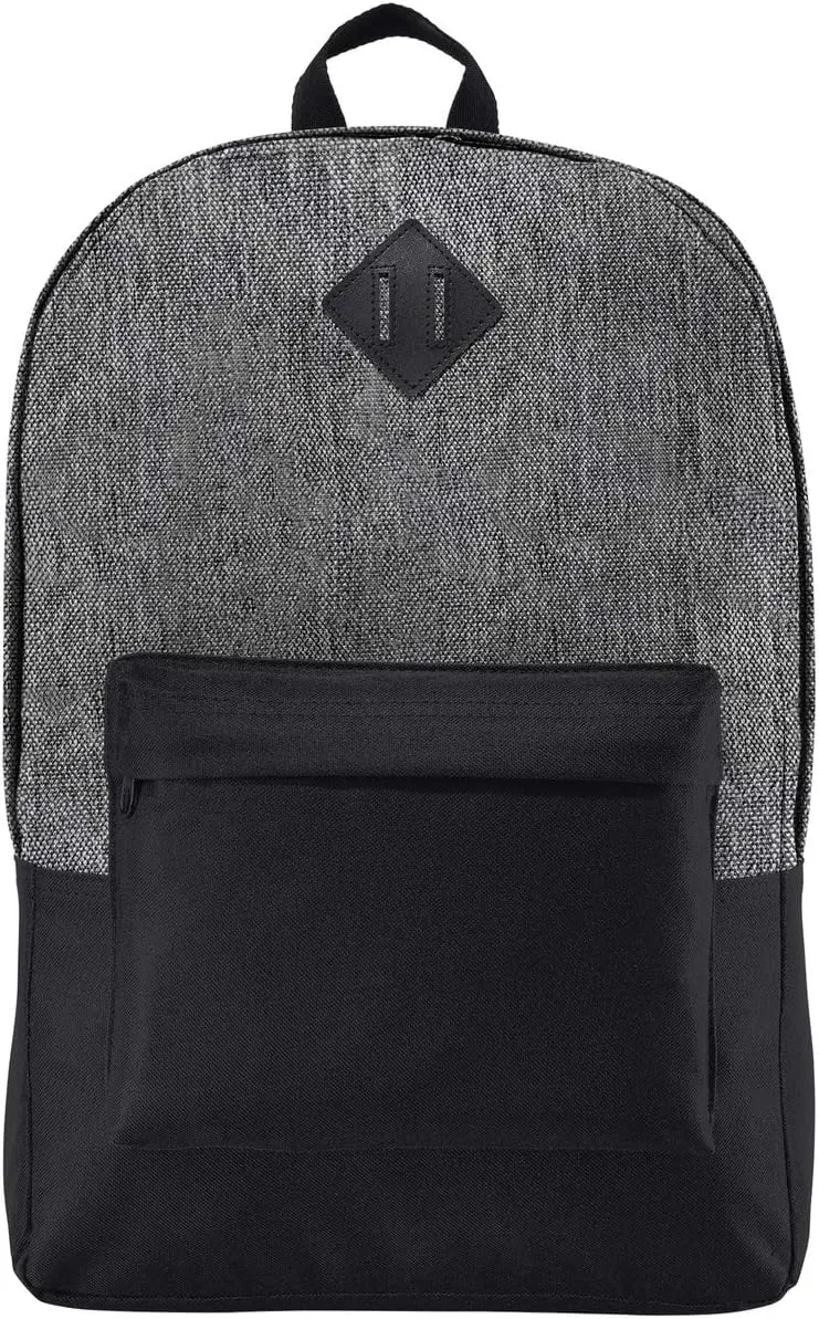 Port Authority Retro Backpack BG7150, Heather Grey/ Black, OSFA