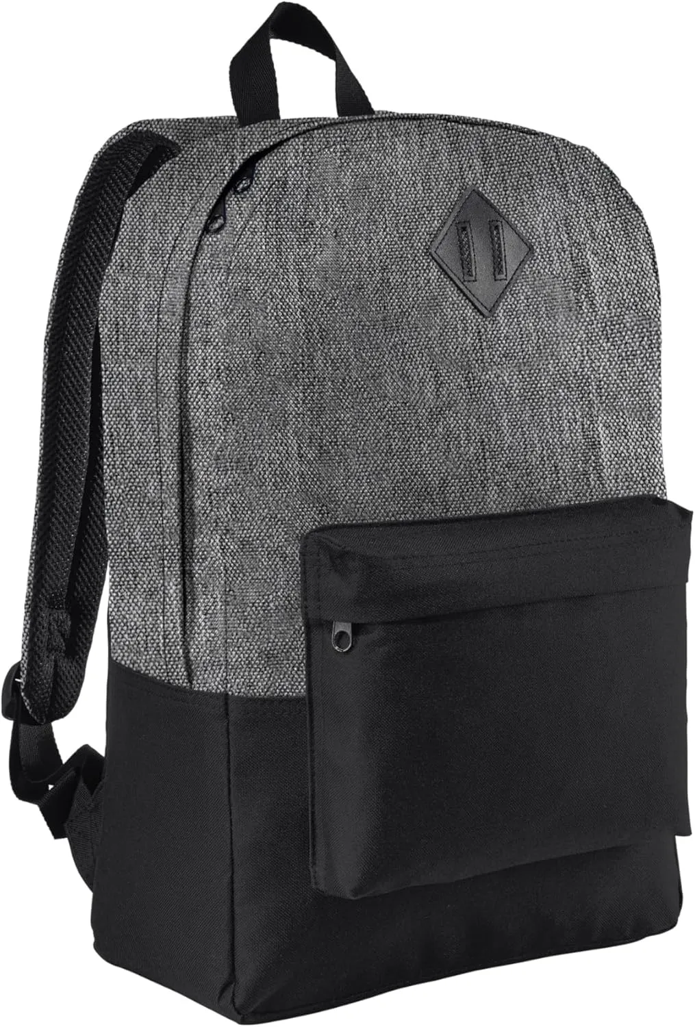 Port Authority Retro Backpack BG7150, Heather Grey/ Black, OSFA