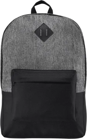 Port Authority Retro Backpack BG7150, Heather Grey/ Black, OSFA