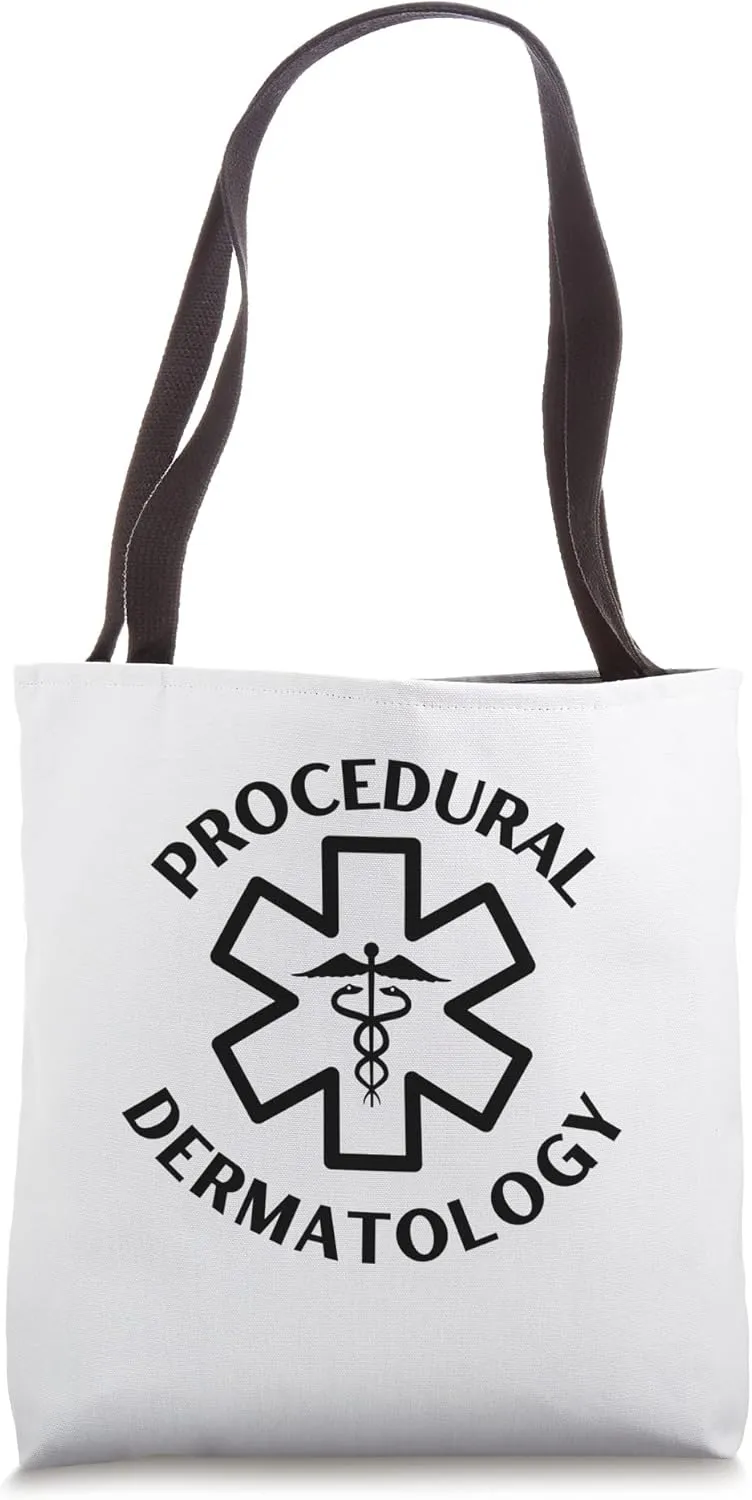 Procedural dermatology Doctor Nurse Medical Caduceus Tote Bag