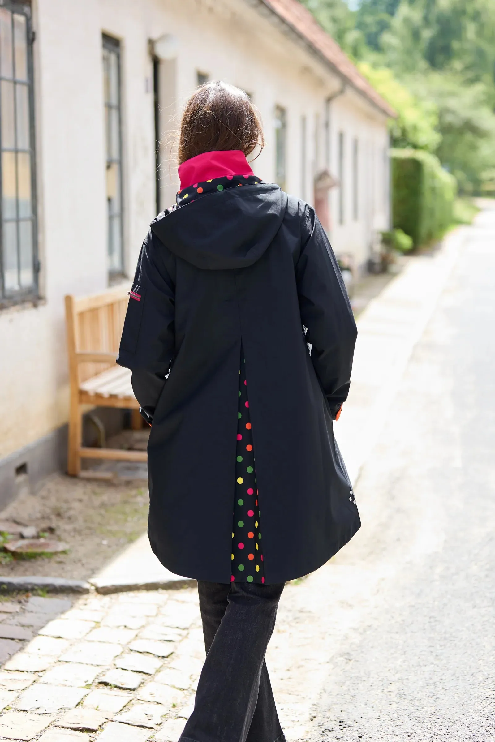 Regn Hailey Black Raincoat