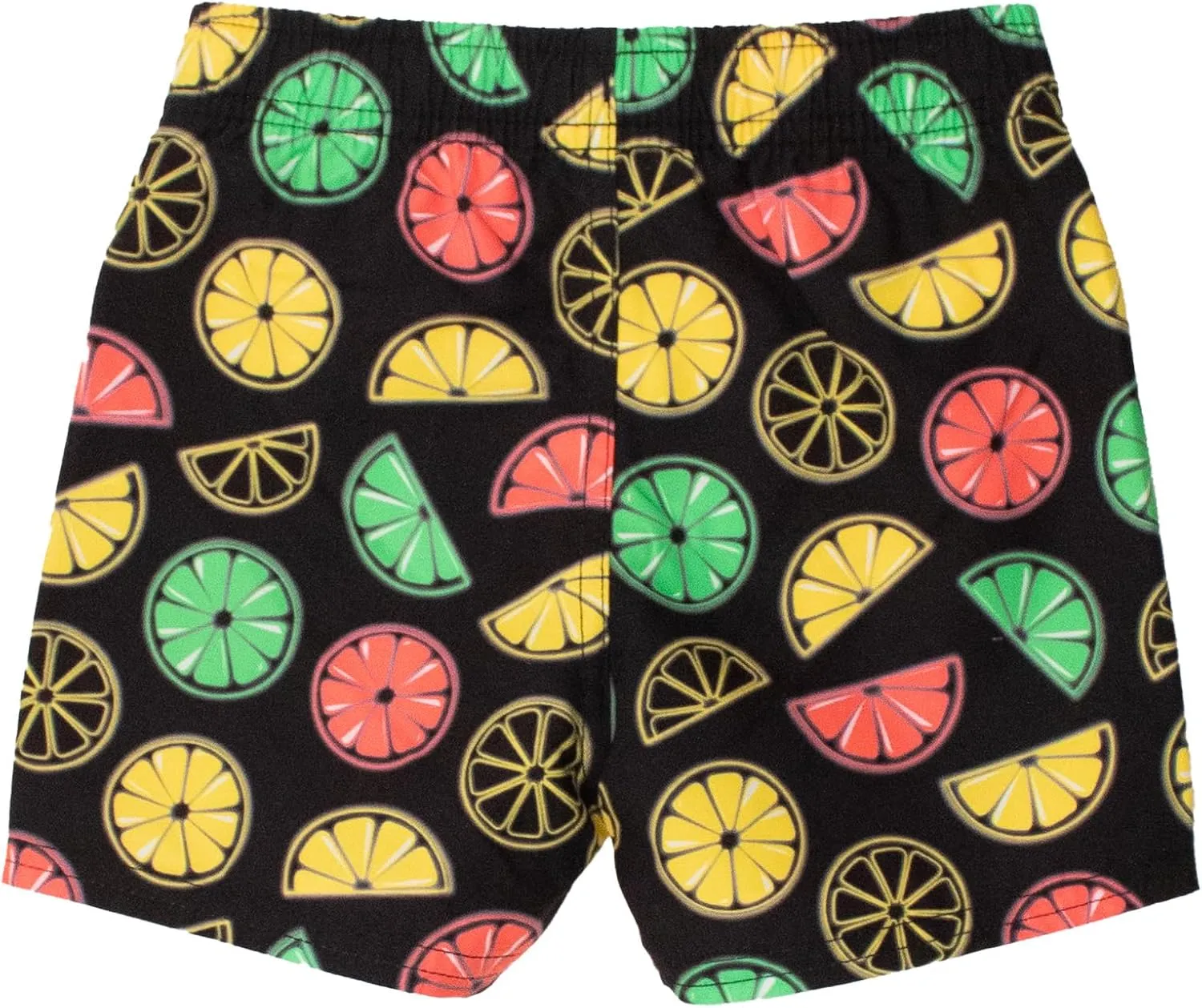 RUGGEDBUTTS Boys UPF50  Sun Protection Fruits & Florals Swim Trunks
