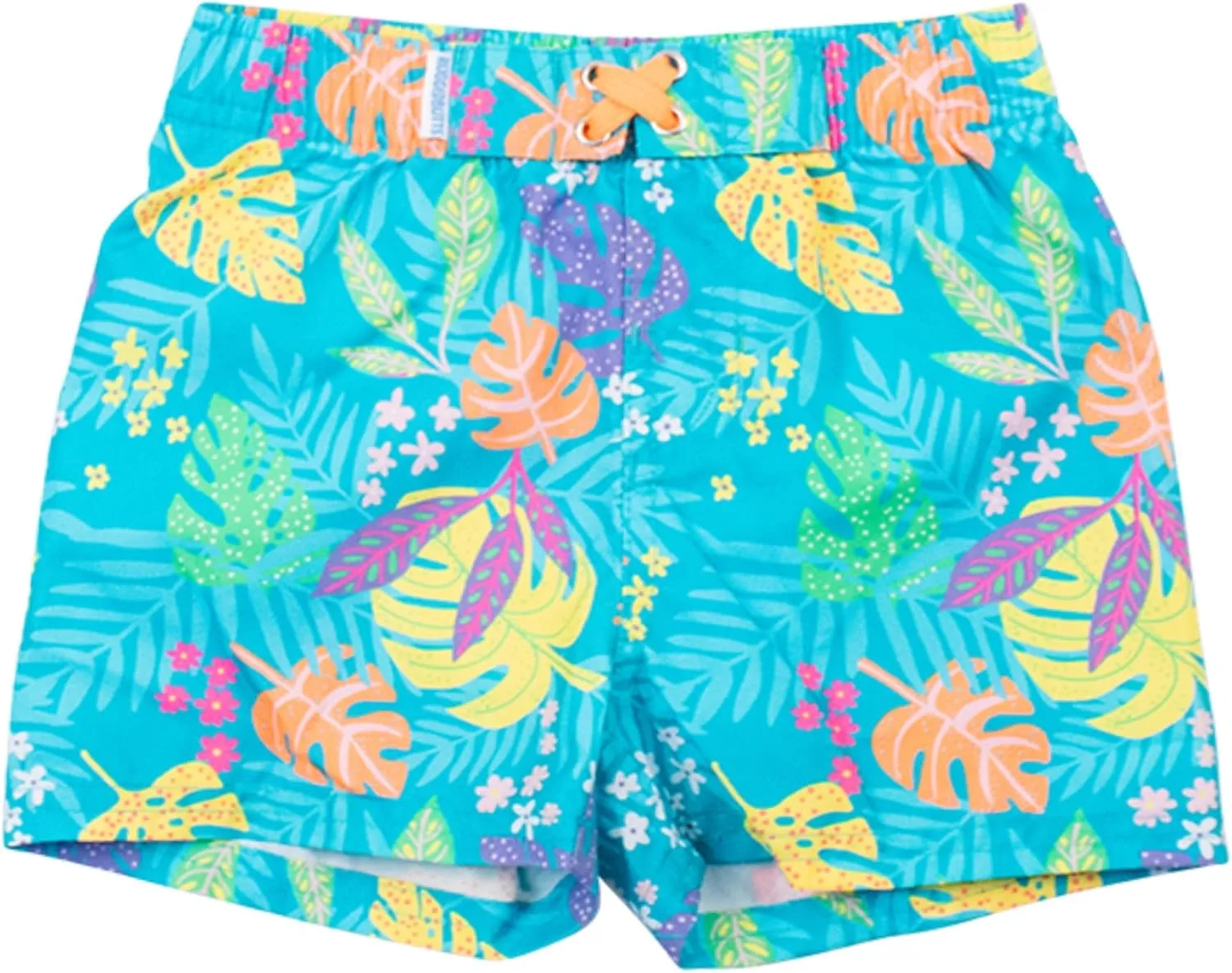 RUGGEDBUTTS Boys UPF50  Sun Protection Fruits & Florals Swim Trunks