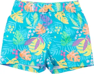 RUGGEDBUTTS Boys UPF50  Sun Protection Fruits & Florals Swim Trunks