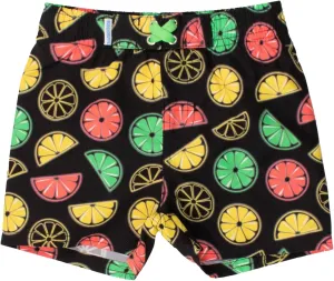 RUGGEDBUTTS Boys UPF50  Sun Protection Fruits & Florals Swim Trunks