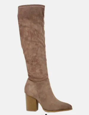 Spade Taupe Knee Boots