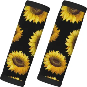 Sunflower Neoprene Luggage Handle Wrap 2 Pcs Luggage Identifiers Travel Bag Wraps for Luggage Suitcase Travel Bag Trolley Case Accessories