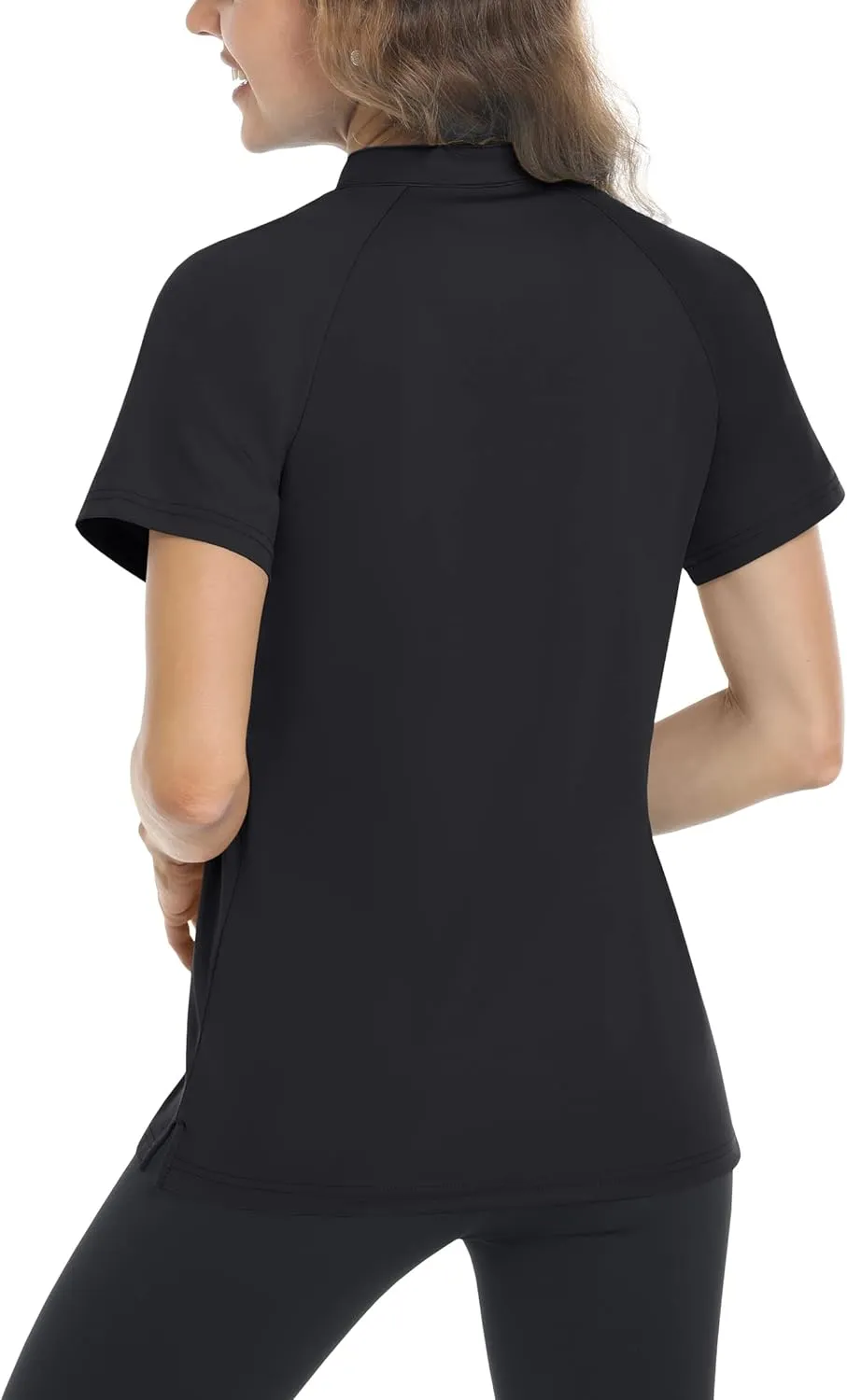 TACVASEN V-Neck Shirts for Women Quick Dry UV Protection Sun Summer Golf Tops