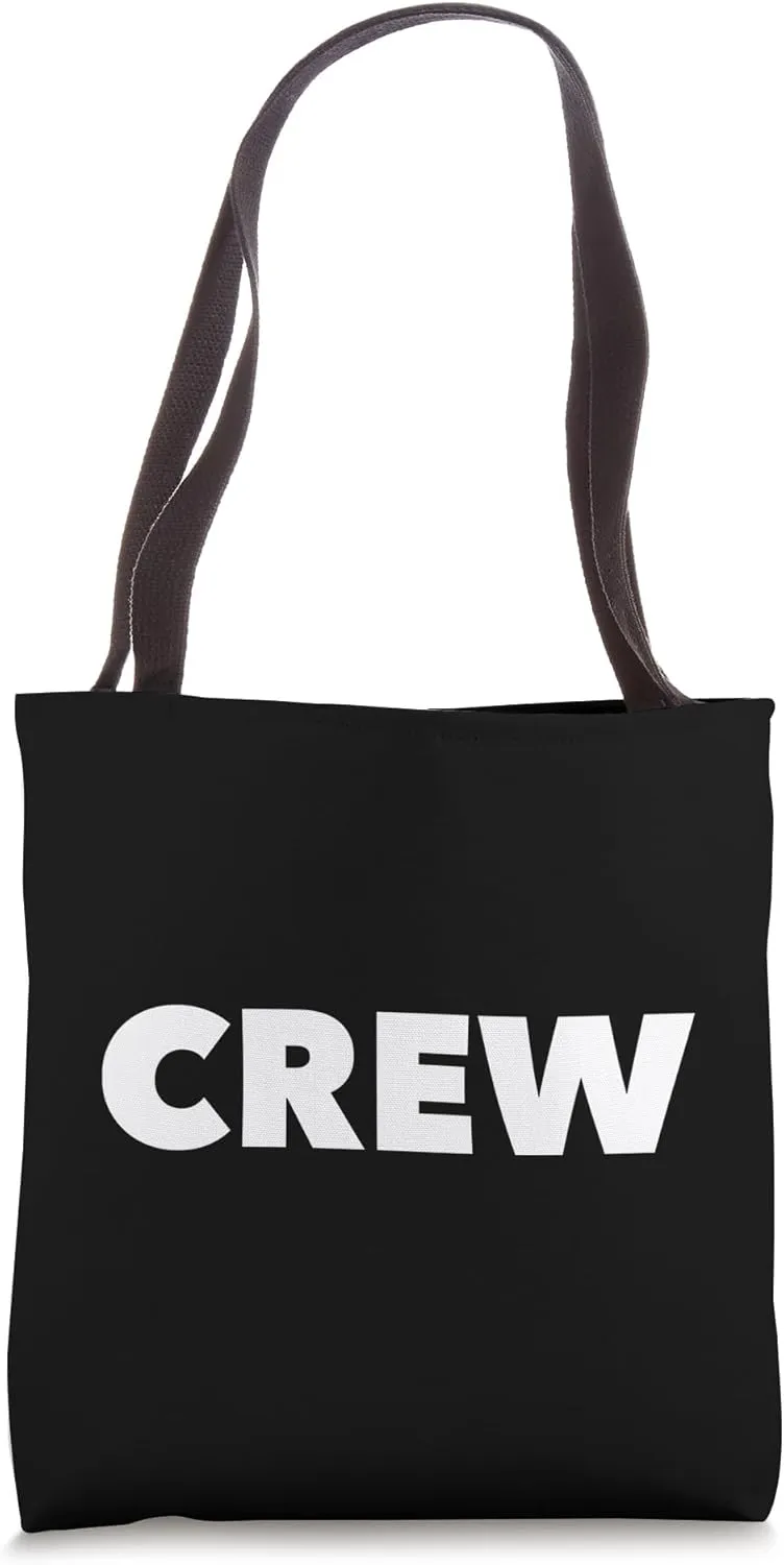 The Word Crew Front Print Uniform, Crew Team Uniform Graphic Tote Bag