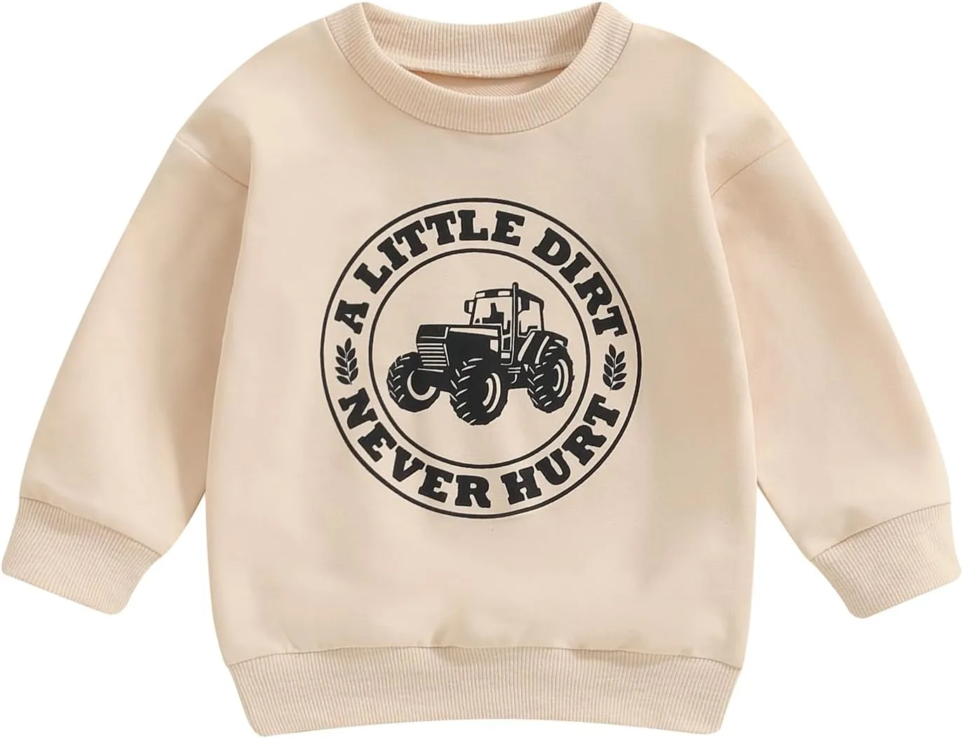 Toddler Baby Boy Sweatshirts Letter Embroidered Long Sleeve Baby Pullovers Tops Infant Fall Winter Casual Tops